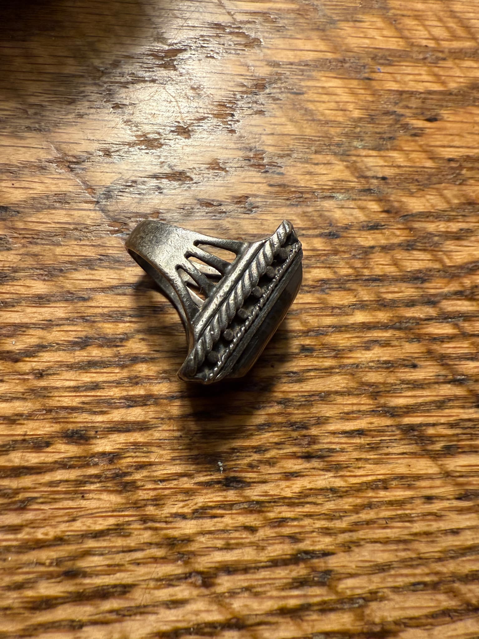 Agate Stone Rectangular Ring