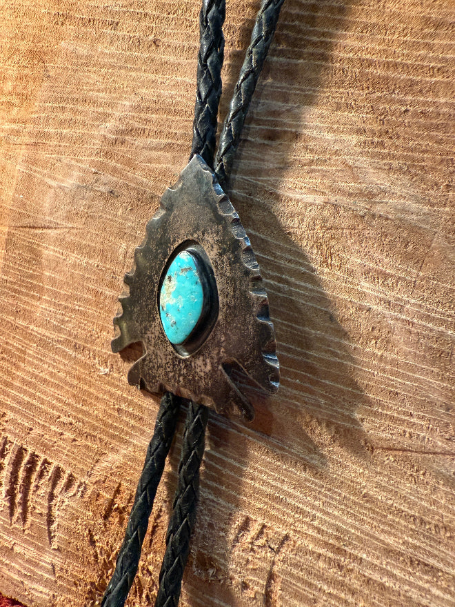 Arrow Head Turquoise Bolo Tie