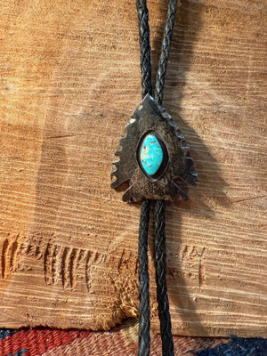Arrow Head Turquoise Bolo Tie