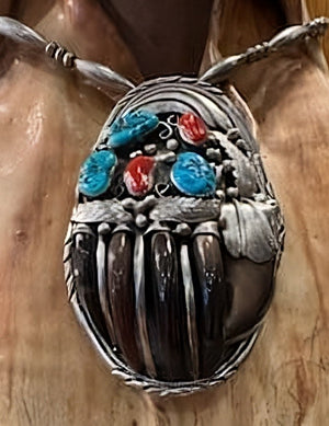 Badger Claw Kingman Turquoise Necklace