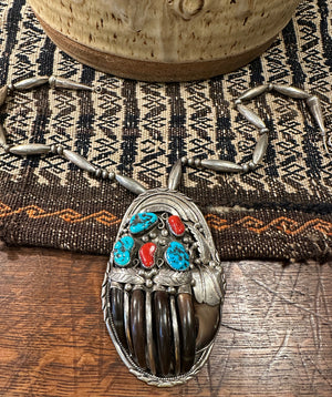 Badger Claw Kingman Turquoise Necklace