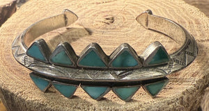 Blue Gem Ingot Bracelet