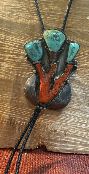 Branch Coral Bola Tie