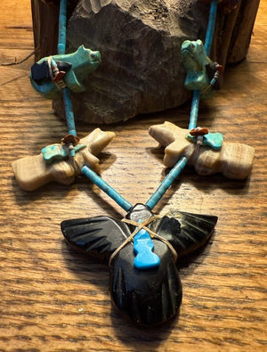 Bundled Zuni Fetish Necklace