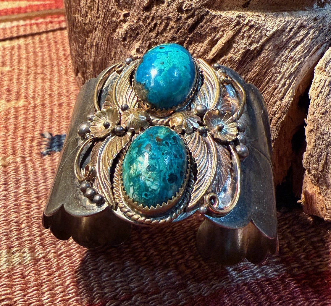 Chrysocolla Turquoise Cuff