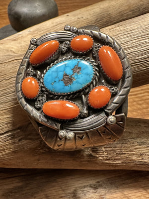 Coral Turquoise Bracelet