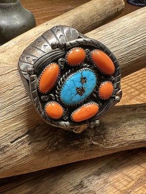 Coral Turquoise Bracelet