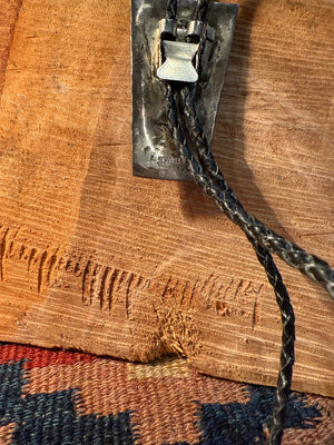 E Spencer Turquoise Cluster Bolo Tie