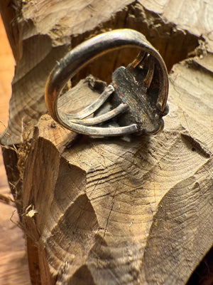 Early Blue Gem Turquoise Ring