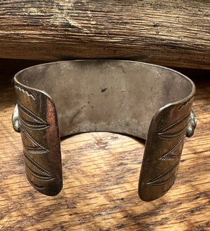 Early Seven Stone Navajo Cuff Bracelet