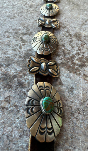 Green Stone Concho Belt