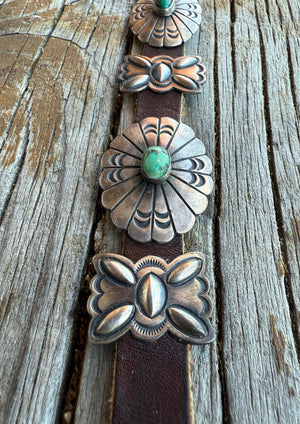 Green Stone Concho Belt