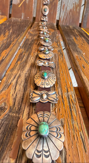 Green Stone Concho Belt