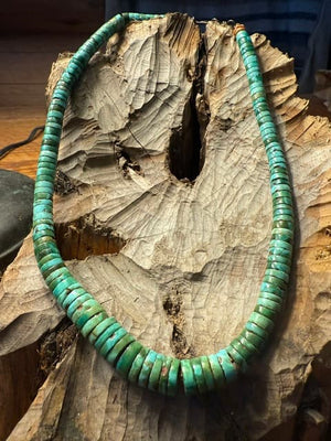 Green Turquoise Heishi Necklace