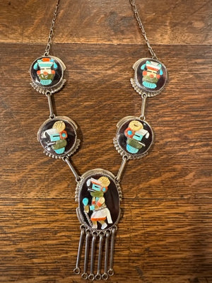 Kachina Necklace and Earrings Set