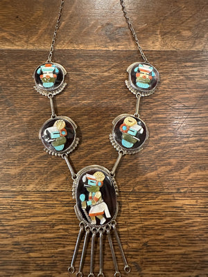 Kachina Necklace and Earrings Set