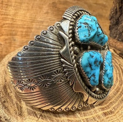 Kingman Nugget Turquoise Bracelet