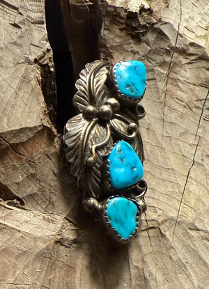 Kingman Turquoise Nugget Ring