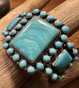 Kirk Smith 5 Band Heavy Silver Bracelet