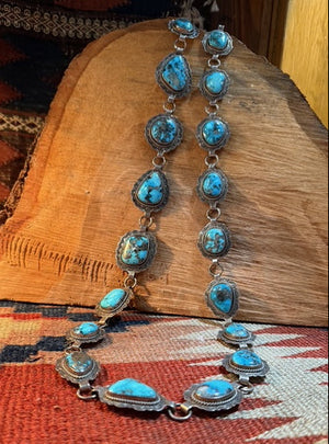 Morenci Turquoise Link Concha Belt