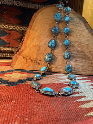 Morenci Turquoise Link Concha Belt