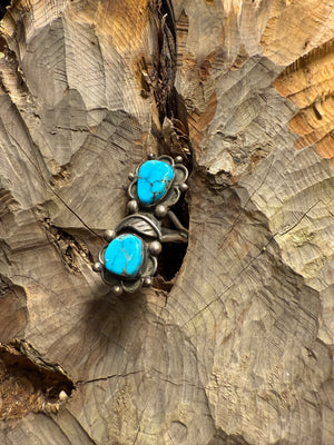 Morenci Turquoise Twin Stone Ring
