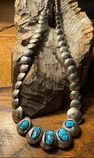 Morenci Two Sided Navajo Petals Necklace
