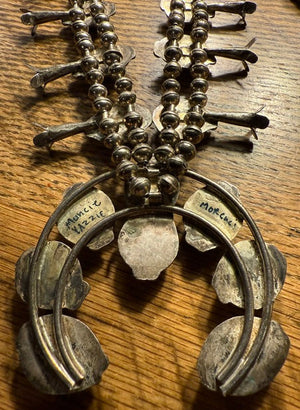 Muncie Yazzie Squash Blossom Necklace