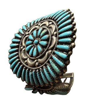 Needlepoint Turquoise Bracelet
