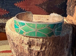 Old Green Inlay Cuff