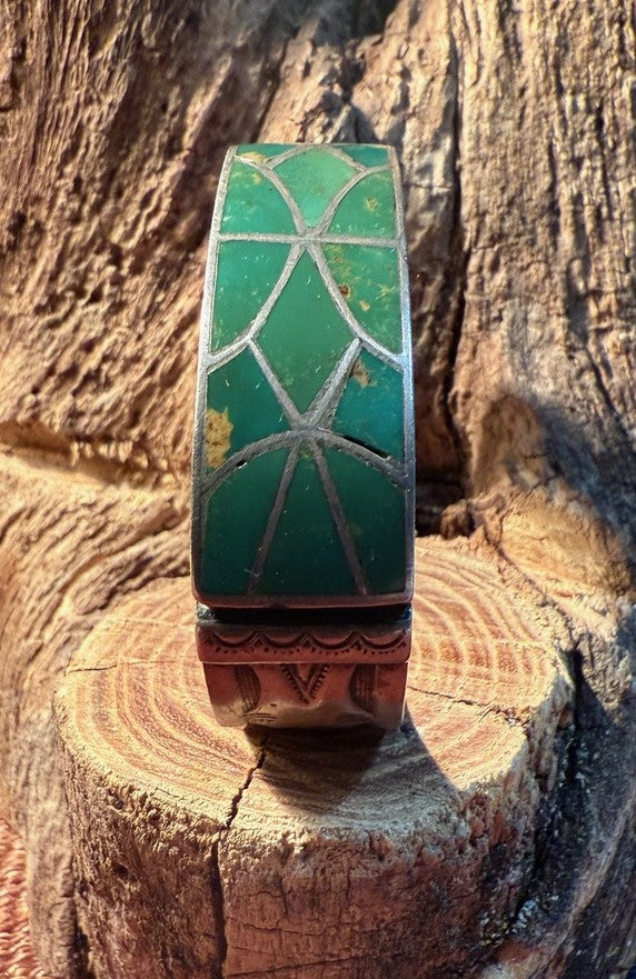 Old Green Inlay Cuff
