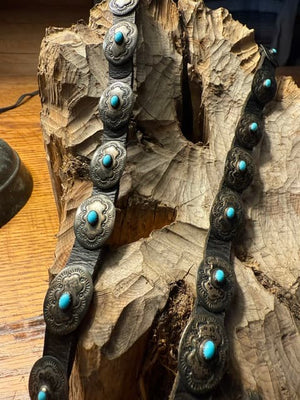 Old Pawn Zuni Concho Belt