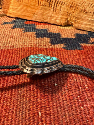 Pear Shaped Turquoise Bolo Tie