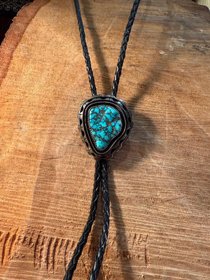 Pear Shaped Turquoise Bolo Tie