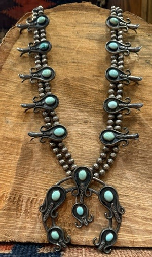 Rare Old Pomegranate Blossom Necklace