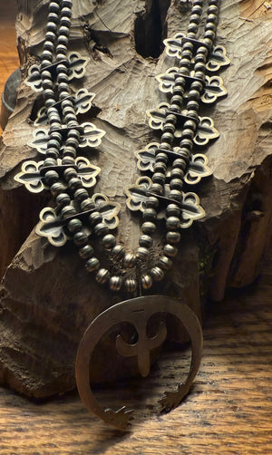 Repousse Squash Blossom Necklace
