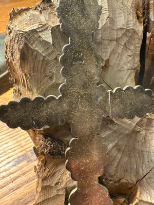 Seven Stone Turquoise Cross Pendant