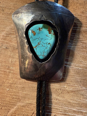 Shadow Box Turquoise Bolo Tie
