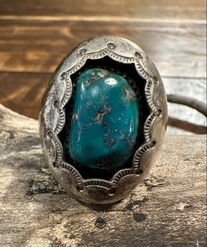 Shadow Box Turquoise Ring