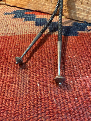 T. Henderson Sterling Silver & Turquoise Bolo Tie