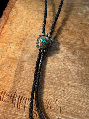Turquoise & Sterling Silver Bolo Tie
