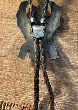 Zuni Inlay Dancer Bolo Tie