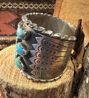 Zuni Massive Turquoise Cuff