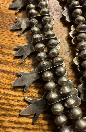 Zuni Morenci Squash Blossom Necklace