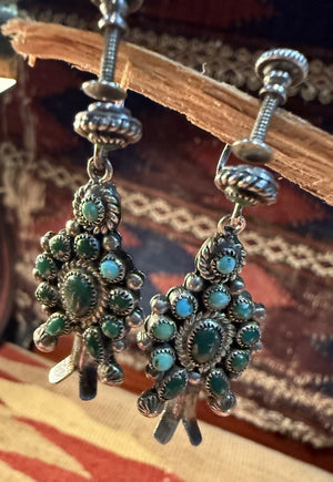 Zuni Turquoise Dangler Earrings