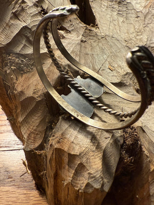 Zuni Two-Stone Cuff Bracelet