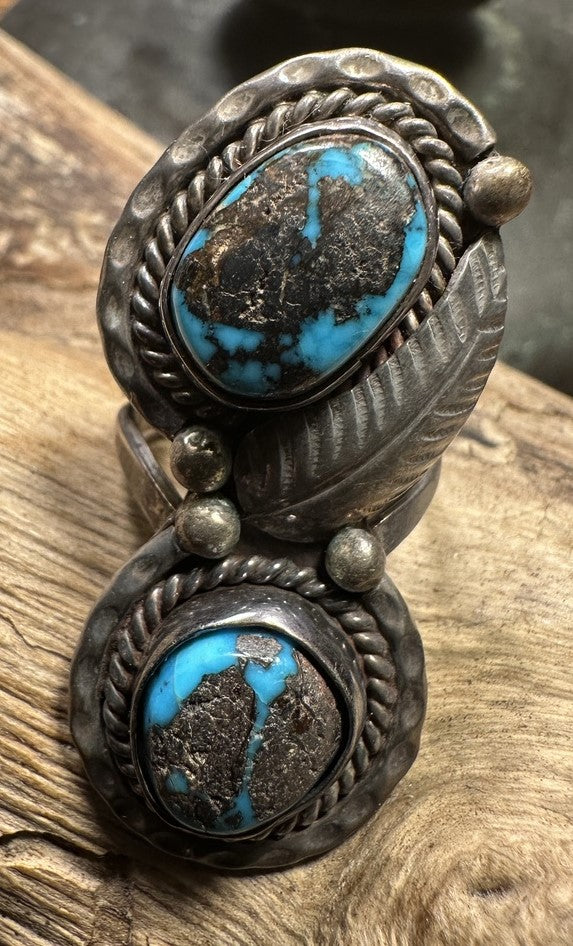 2 Stone Bisbee Turquoise Ring