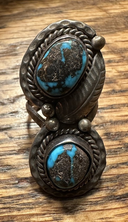 2 Stone Bisbee Turquoise Ring