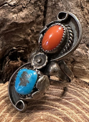 2 Stone Silver Ring