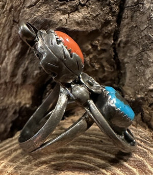 2 Stone Silver Ring